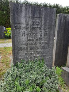 Gravestone of the grandmother of Anne Frank