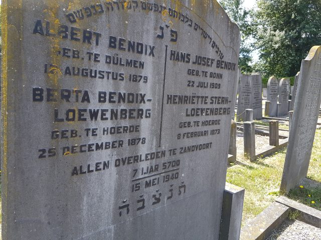 Gravestone of a Jewish family