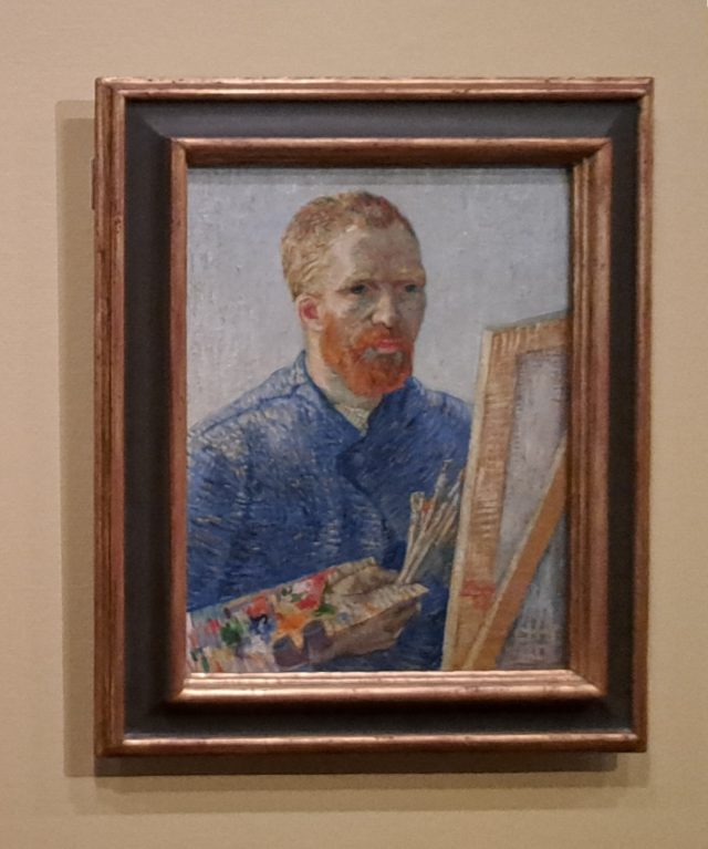 Portrait of Vincent van Gogh n a frame